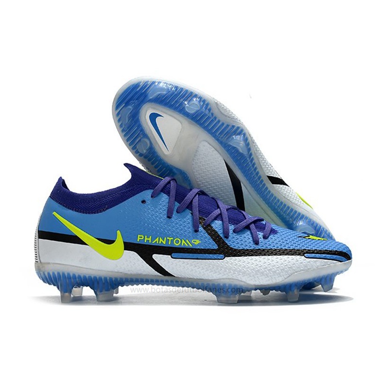 Nike Phantom GT Elite FG Azul Amarillo Gris